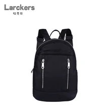 Новое поступление larckers женщины нейлон Рюкзаки двумя молниями Ил карманов Мода Многофункциональный Повседневная сумка softback Твердые женские сумки