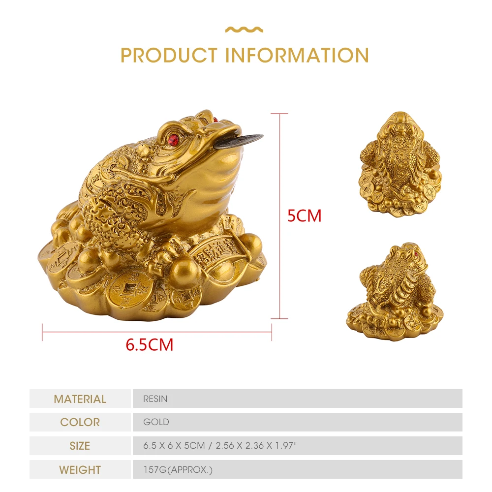 Фэн-шуй жаба деньги удача богатство китайская Золотая Лягушка Жаба монета украшение дома и офиса Настольные Украшения счастливые подарки