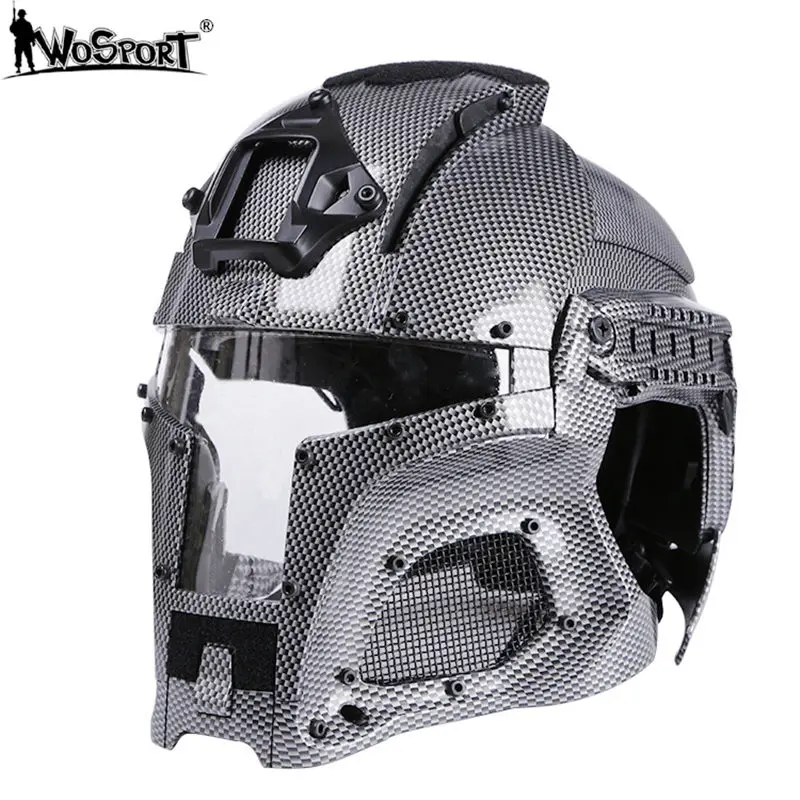 WoSporT камуфляжные военные шлемы с боковым Рельсом NVG кожух 310FPS передача база открытый Тактический Боевой страйкбол Пейнтбольные шлемы