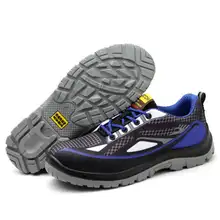 Флуоресцентная рабочая обувь Мужская Рабочая обувь со стальным носком дышащая и непромокаемая летняя защитная обувь