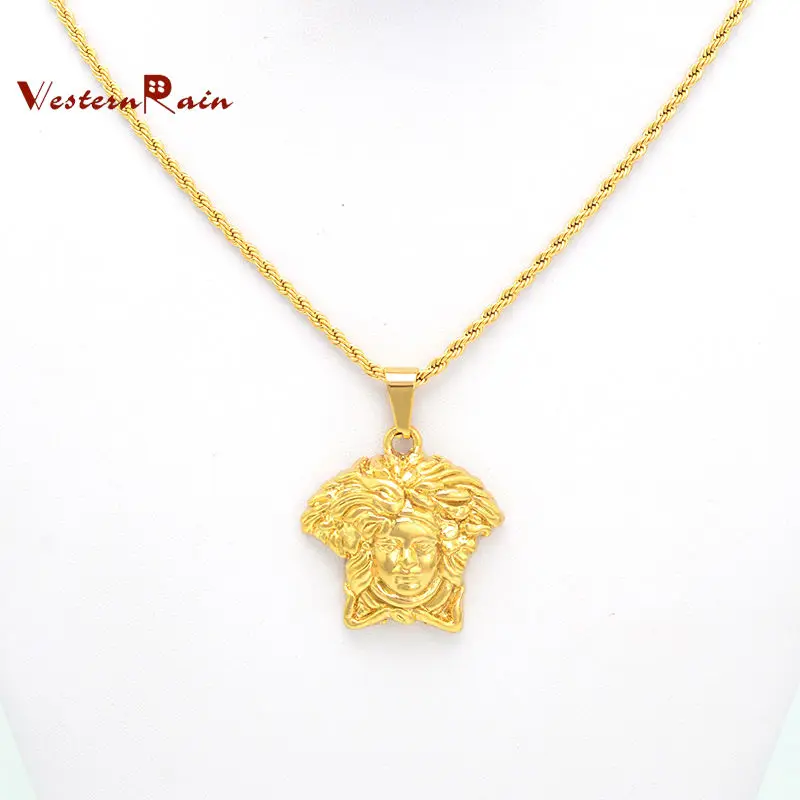 WesternRain Promotion Wholesale Cute Figure Pendants Italy/Australia Women Gold Necklace Jewelry ...