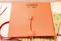 200mm X 200mm,500W@110V, w/ Thermistor,Keenovo Silicone Heater Cube Prusa i3 RepRap 3D Printer Heater,Heatedbed, Top Quality