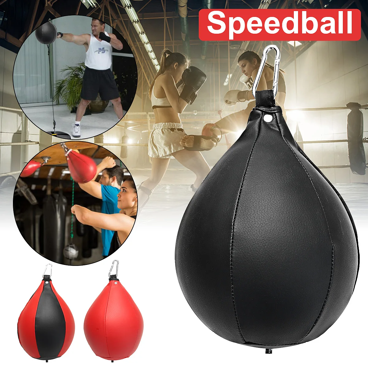 Boxing Pear Shape Gloves Pump Set Speed Ball Punching Boxing Training Bag Kit Equipment Fitness