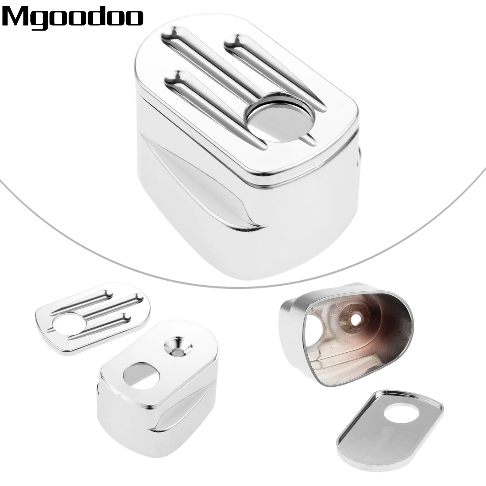 

Chrome Aluminum Motorcycle Ignition Switch Cover Deep Cut For Harley Touring 2007 2008 2009 2010 2011 2012 2013 Moto Accessories