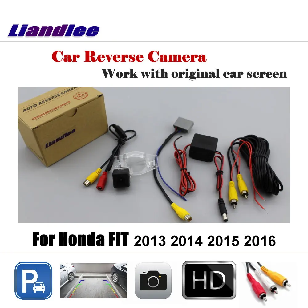 Liandlee Car Rearview Reverse Parking Camera For Honda FIT 2013 2014