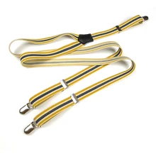 3 клипы желтый цвет в полоску эластичный чулок мода чулок полоса стиль