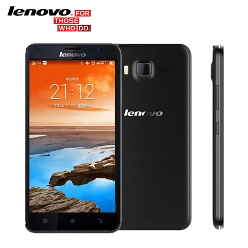Original Lenovo A916 Telefone MTK6592M Octa Núcleo Móvel 1.4G Multi-língua 4G FDD LTE Dual SIM Dual Standby 5.5 