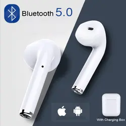I7s СПЦ мини Беспроводной Bluetooth наушники стерео вкладыши гарнитура наушники микрофоном для Iphone Xiaomi всех смартфонов i10 i12
