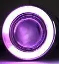 EOsuns COB angel eye Светодиодный дневной ходовой светильник DRL+ противотуманный светильник+ объектив проектора для mazda 6 2004-05 - Цвет: purple