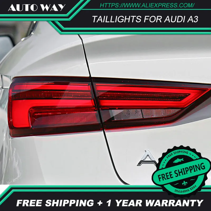 Автомобильный стильный задний фонарь, задний фонарь, чехол для Audi A3 S3 2013- светодиодный задний фонарь, задний фонарь, Задняя Крышка багажника