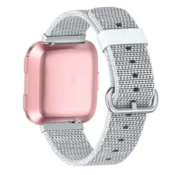 Стильный мягкий и прочный нейлон часы с тканевым ремешком Браслет для Fitbit Versa нейлон замена часы ремешки