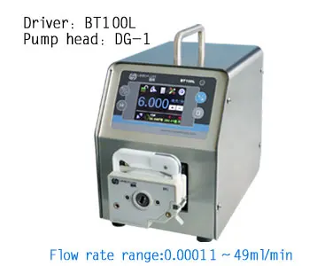 

BT100L YT15 Flow Control Liquid Lab Industrial Medical Chemical Dispensing Tubing Filling Peristaltic Pump 0.006-570ML/MIN