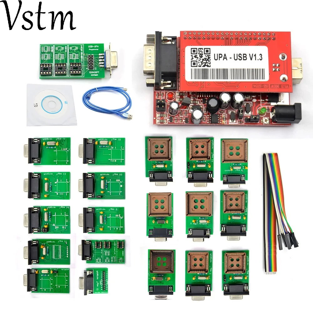 Программатор USB UPA с полными адаптерами программатор usb v1.3 Ecu upa| |