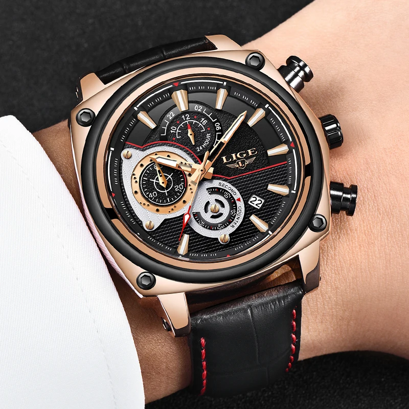 LIGE Mens Watches Top Brand Luxury Military Sport Watch Men Automatic Date Luminous Waterproof Quartz Watch Relogio Masculino LIGE Mens Watches Top Brand Luxury Military Sport Watch Men Automatic Date Luminous Waterproof Quartz Watch Relogio Masculino
