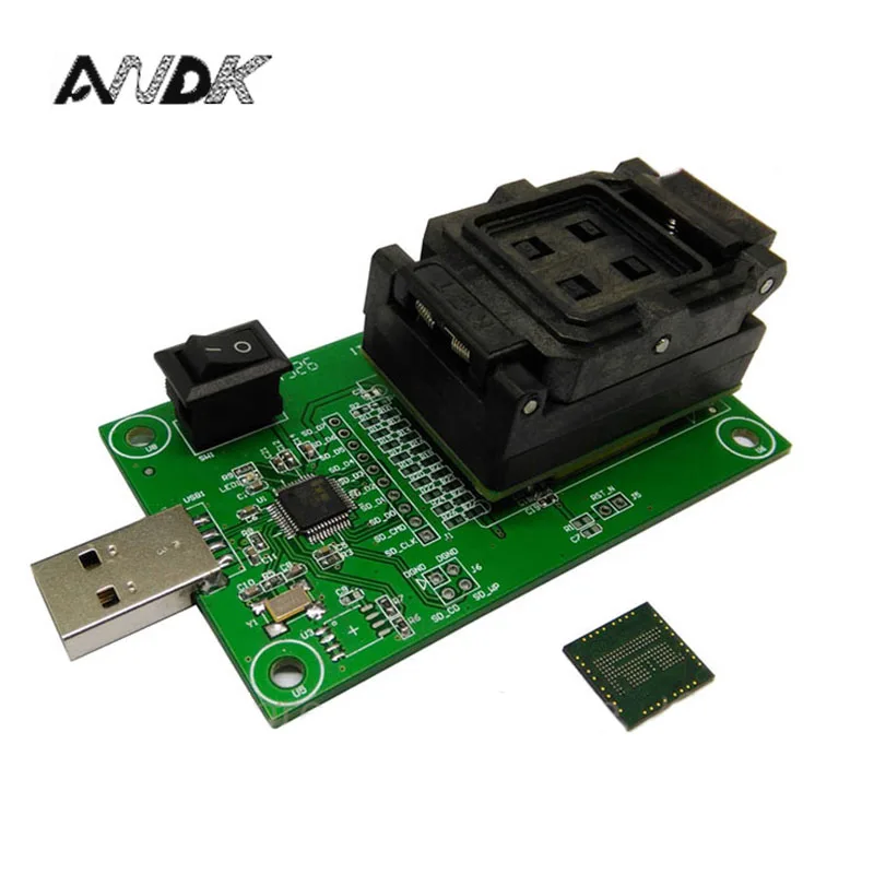 EMCP162 BGA186 разъем/адаптер с раскладушкой программируемый адаптер USB HDD флэш-память