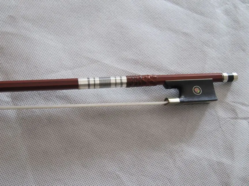 VINGOBOW Master Pernambuco Violin Bow 4/4 – Pure Silver Mounted, Ebony Frog, Premium Mongolian Horsehair, Handmade By Master Maker