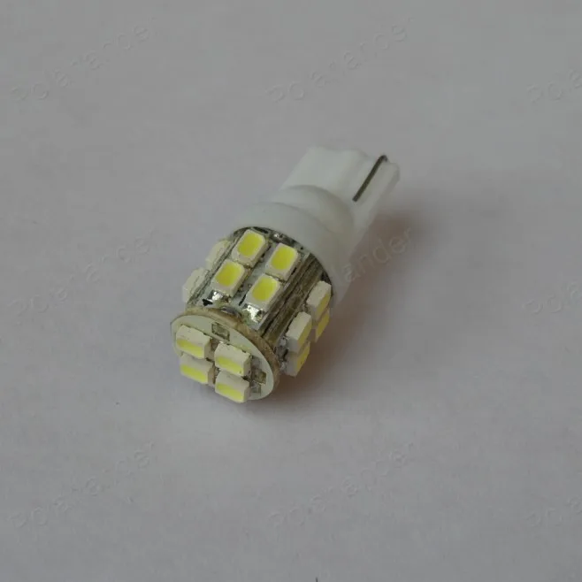 10 штук 20SMD 1206 Габаритные фонари автомобильные куполообразный индекс автомобиля светодиодный светильник Клин для лампочек белый свет DC12V