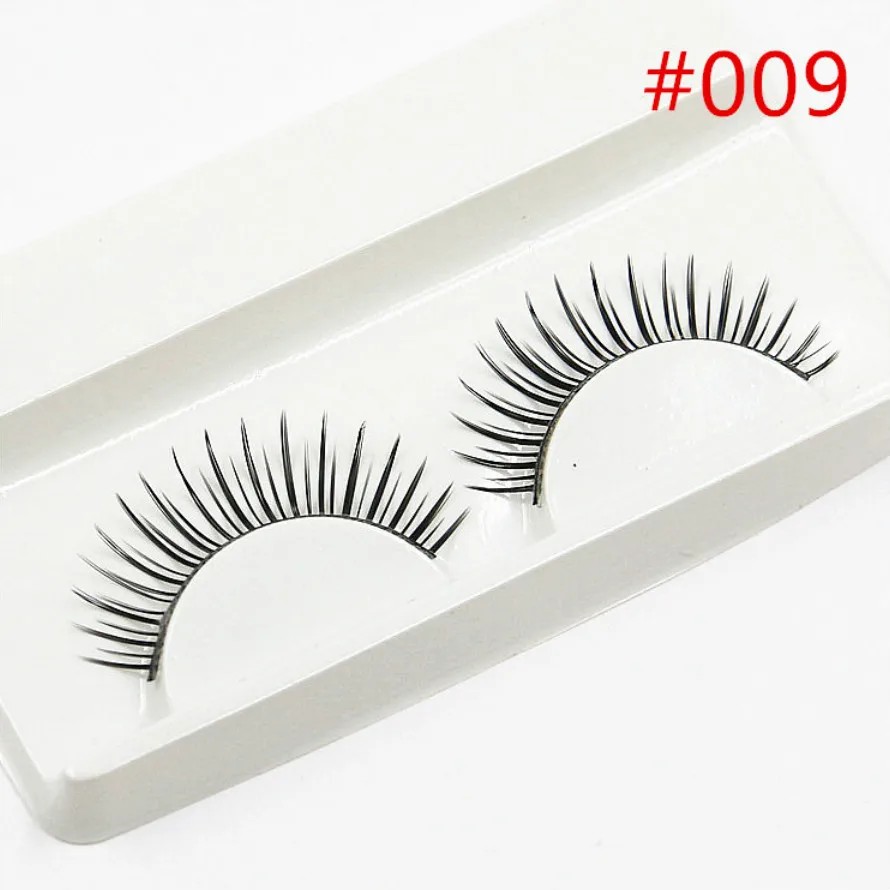 New 1 Pair 3D False Eyelashes Korea Natural Naked Makeup Long Mink