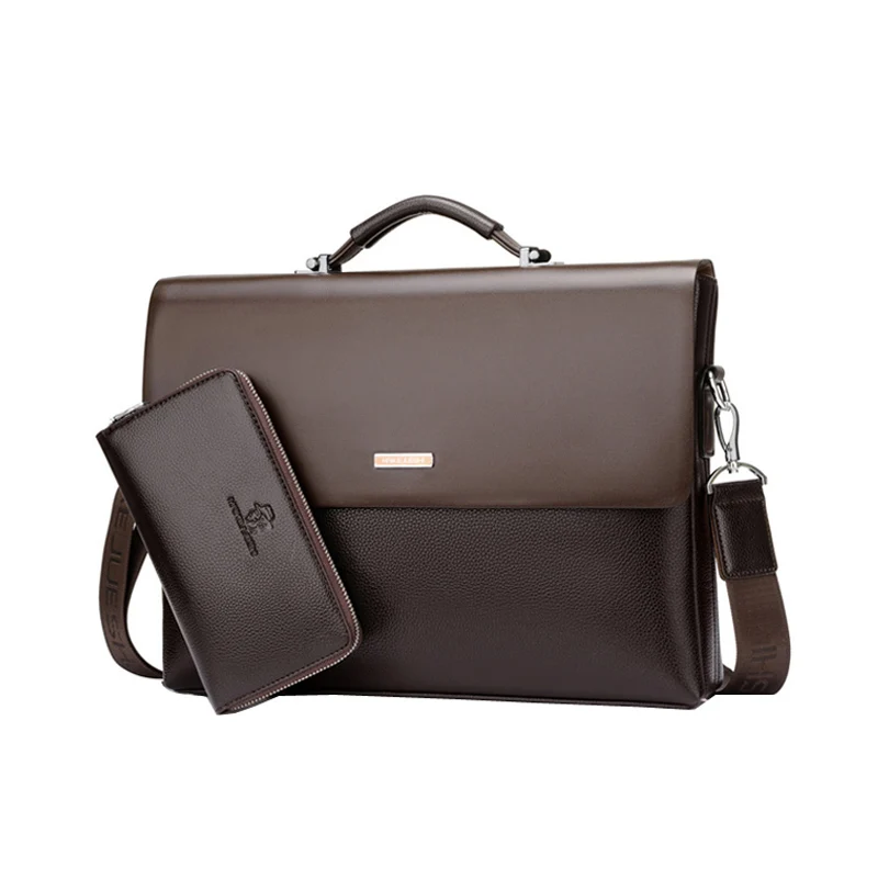 

Europe and the United States fine men 's portable briefcase business travel cross - men' s high - quality PVC computer bag