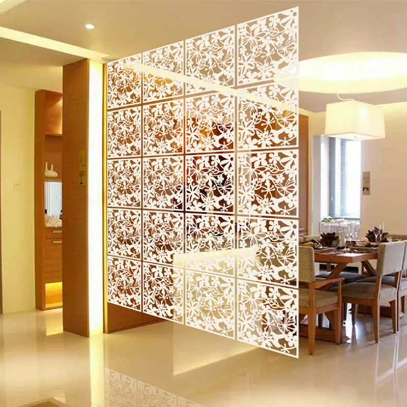 Подвесная настенная панель перегородка для комнаты модный полый цветок окно