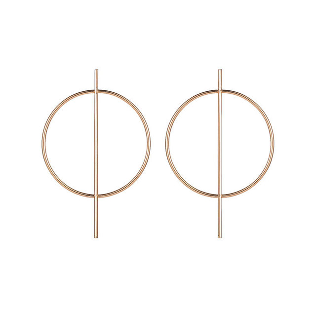 Statement Earrings 2019 Big Geometric Round Earrings For Women Hanging Dangle Earrings Drop Earing Modern Female Jewelry
