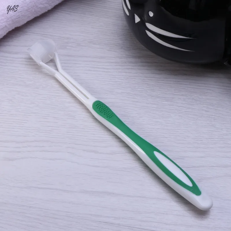 Яс 4x3 двусторонняя Зубная щётка ультрадисперсных мягкой щетиной взрослых зубная щетка для здоровья зубов