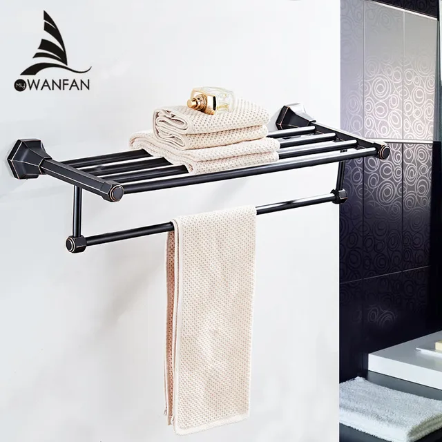 Badezimmer Regale Hohe Qualität Wand Montiert Schwarz Verchromt ... Badezimmer Regale Hohe Qualität Wand Montiert Schwarz Verchromt ...
