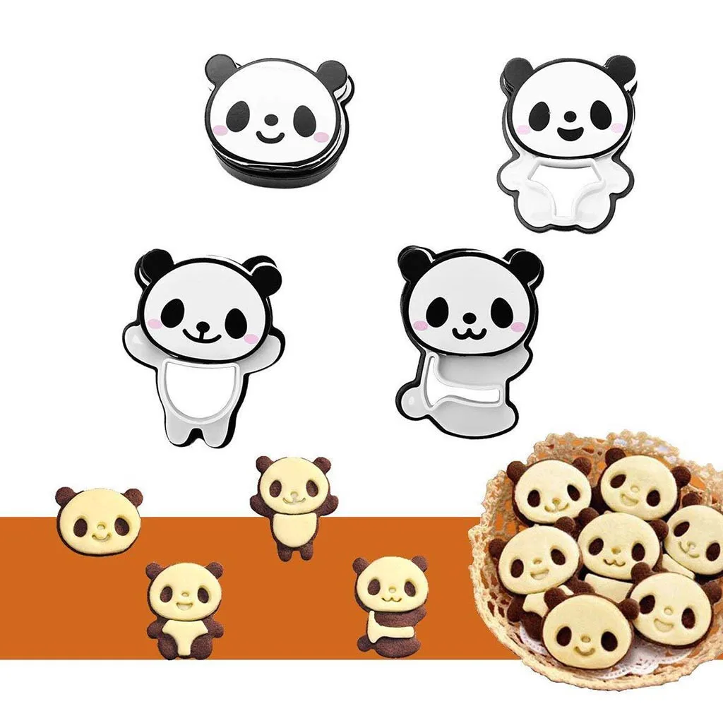 Cake mold DIY plastic cute little panda bread biscuit creative funny party decoration L0418 | Дом и сад