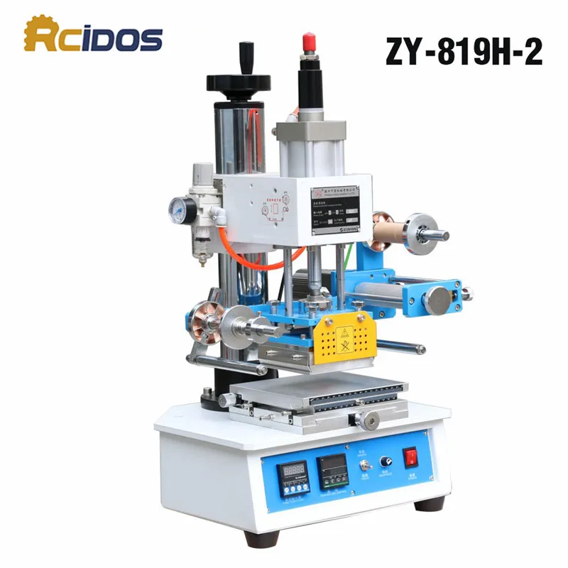 ZY-819H-2 Auto Industrial Hot foil Stamping Machine RCIDOS wood marks/name card Branding machine leather embossor 220V | Дом и сад