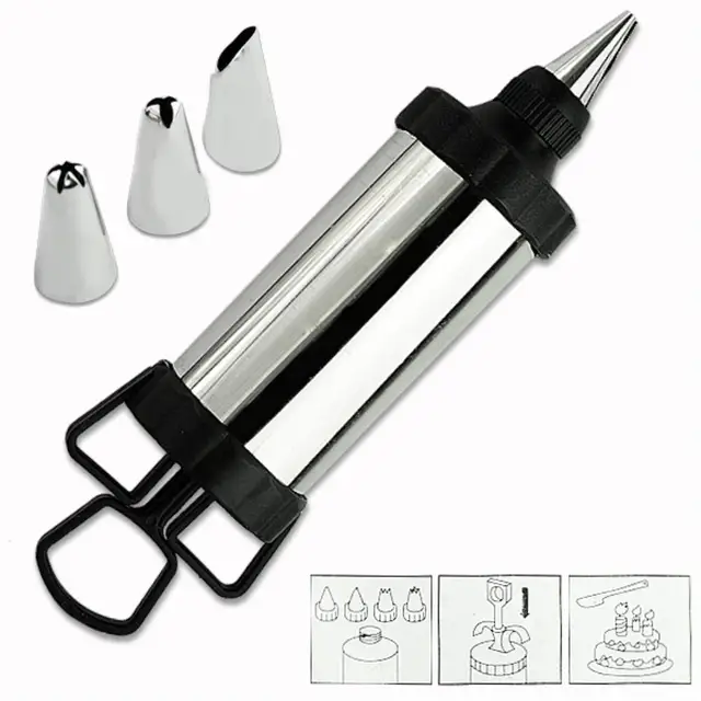 Cake Decoration Icing Cream Piping Syringe Set Tool Utensils and 4