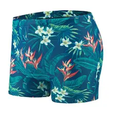 Мужские шорты для плавания, быстросохнущие мужские шорты с цветным принтом, пляжные шорты с цветочным принтом, шорты для серфинга, пляжная одежда