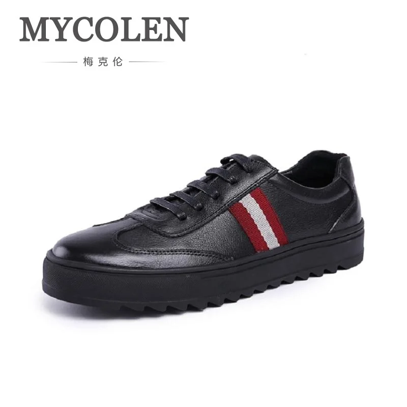 

MYCOLEN Genuine Cowhide Leather Men's Business Shoes Fashion Handmade Men Formal Flats Male Moccasins Casual Sapatos Masculino