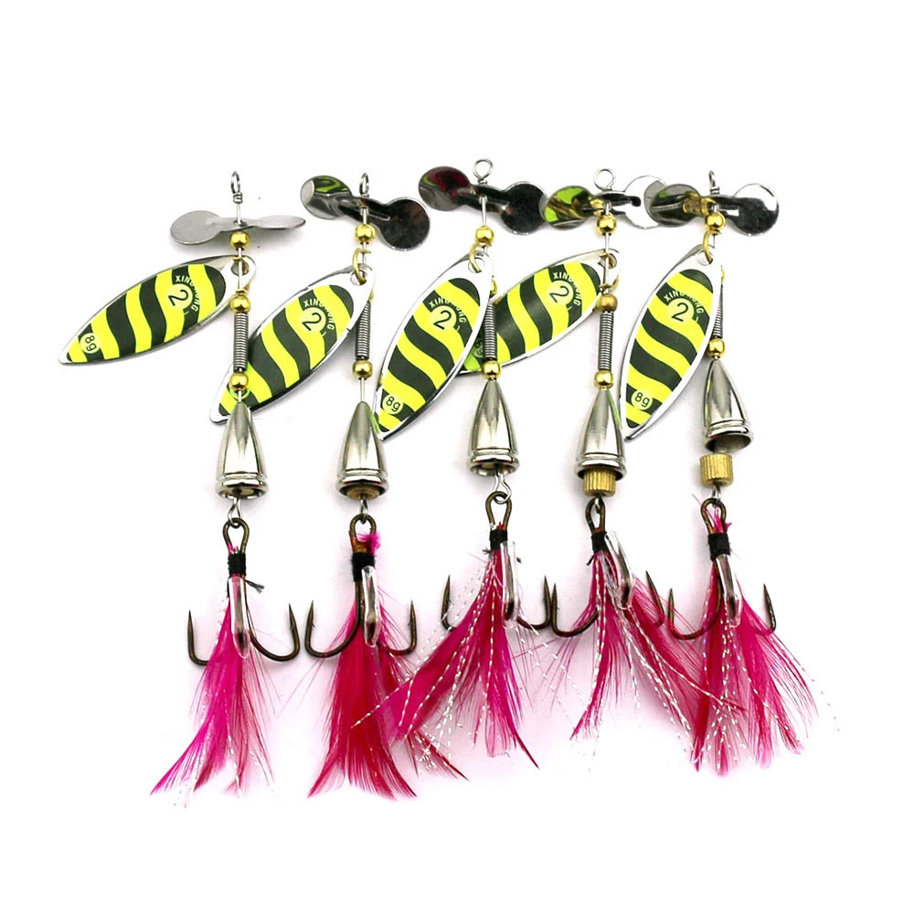 Fulljion 1 قطعة سبينر الصيد السحر سمك السلمون المرقط ملعقة Wobbers CrankBait باس الكارب شرك الصيد المهتز المعادن Pesca إيسكا الاصطناعي الطعوم الثابت