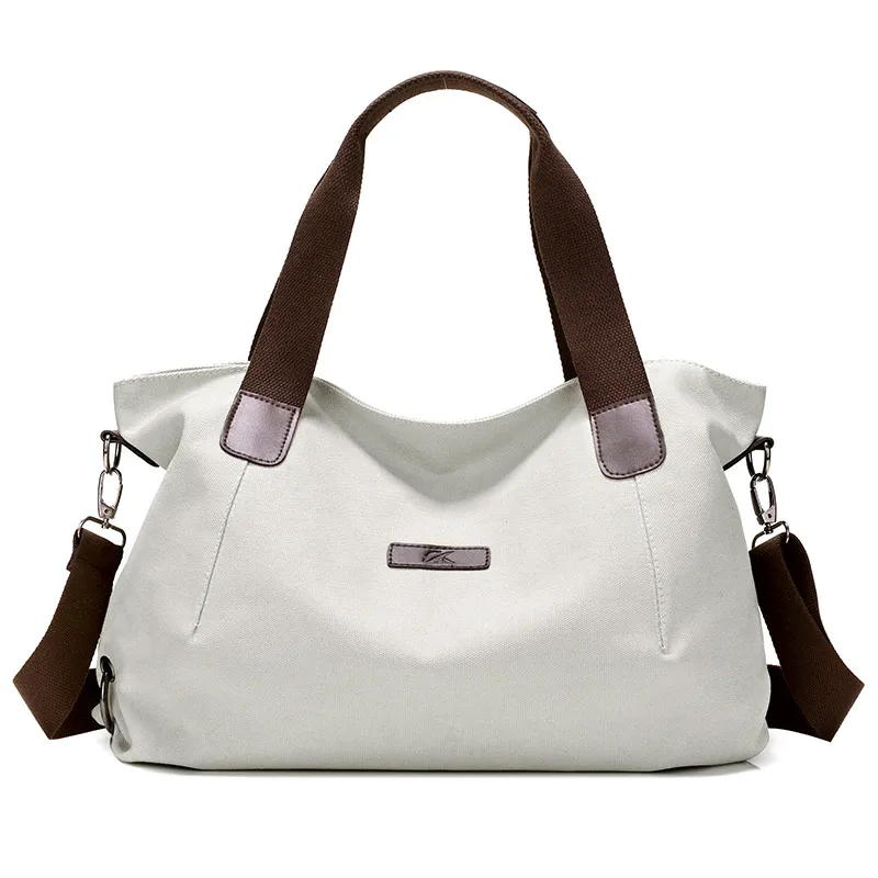 Бренд KVKY, новинка, стильная женская сумка, холщовые сумки, сумки-тоут, сумки-мессенджеры, повседневные сумки через плечо, дизайнерские сумки, Bolsa Feminina - Цвет: Белый