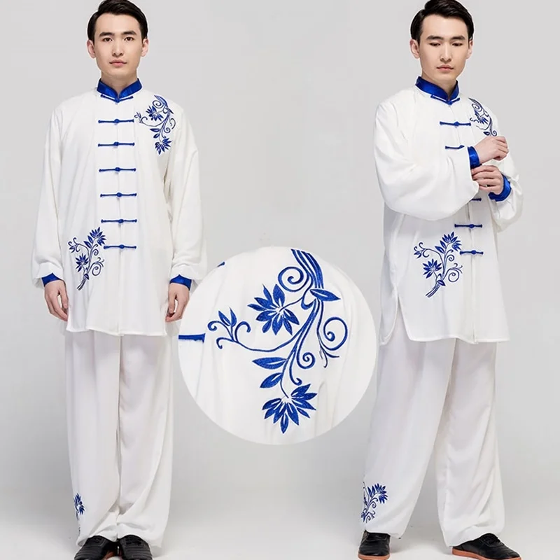 

Chinese Clothing Store Wushu Clothing 2019 Summer Embroidery Dragon Han Fu Wing Chun Tang Suit Kung Fu Tai Chi Clothing TA1483