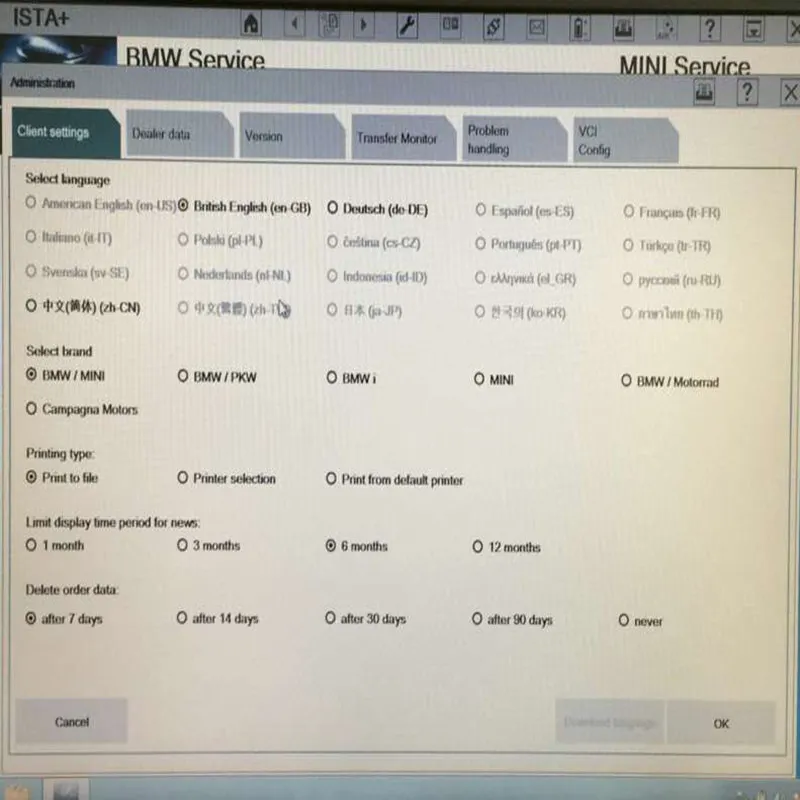  Compatible con el software icom a2 del sistema win7 de 64 bits con el modo experto para BMW icom a2