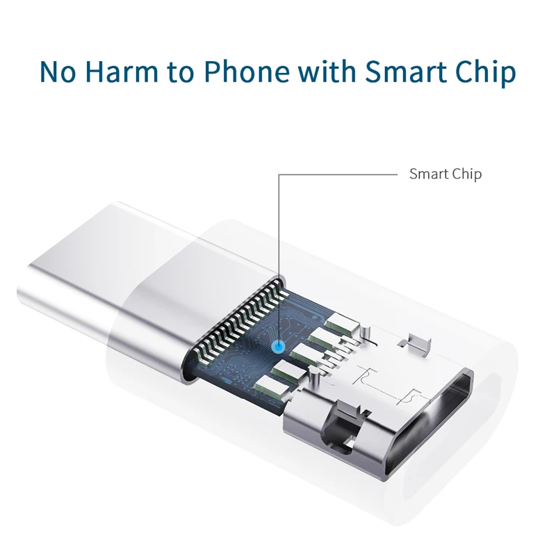 Переходник Micro USB в Type C Samsung оригинальный кабель адаптер c быстрая зарядка Galaxy S8/S9 S