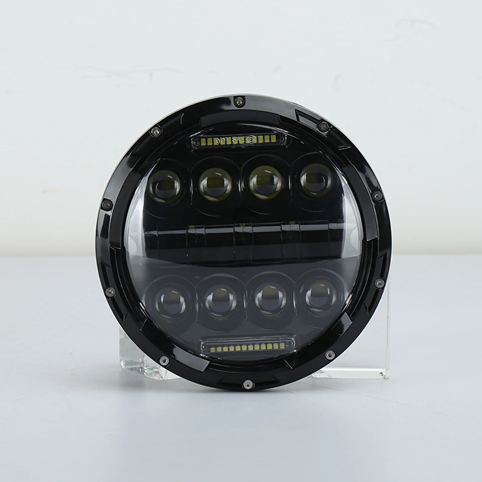 

7 Inch 75W Led Headlight Round Work Light Off Road 4x4 Motorcycle High Low Beam Light DRL Headlamp For Jeep Wrangler Harley