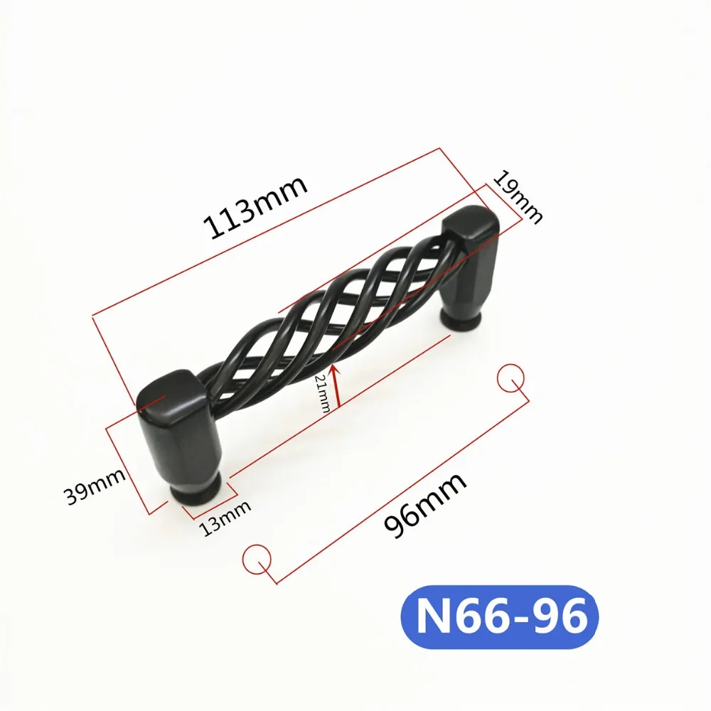 N66黑色鸟笼拉手=选项96孔