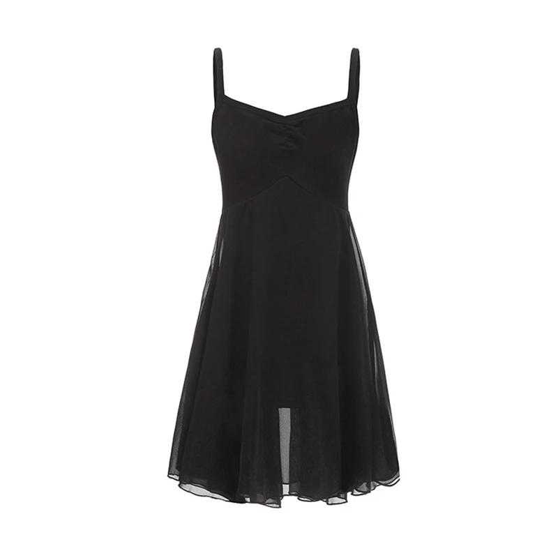 Ballet dress for girls empire lyrical dress camisole chiffon dance skirt high waist ballerina dress