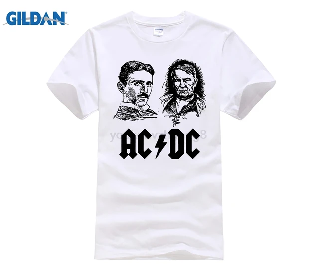 Hot Deals Ac And Dc Nikola Tesla Edison Electricity Teslatron The Hot Deals Ac And Dc Nikola Tesla Edison Electricity Teslatron The Cur War Men S Tshirt Tees Size Xl