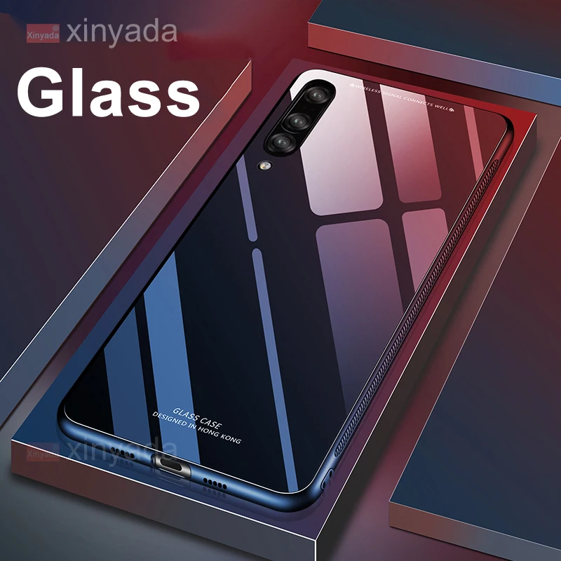 

Glass Case For Xiaomi Mi 9 Mi9 SE Case Tempered Glass Cover soft Silicone edge Shell coque luxury house