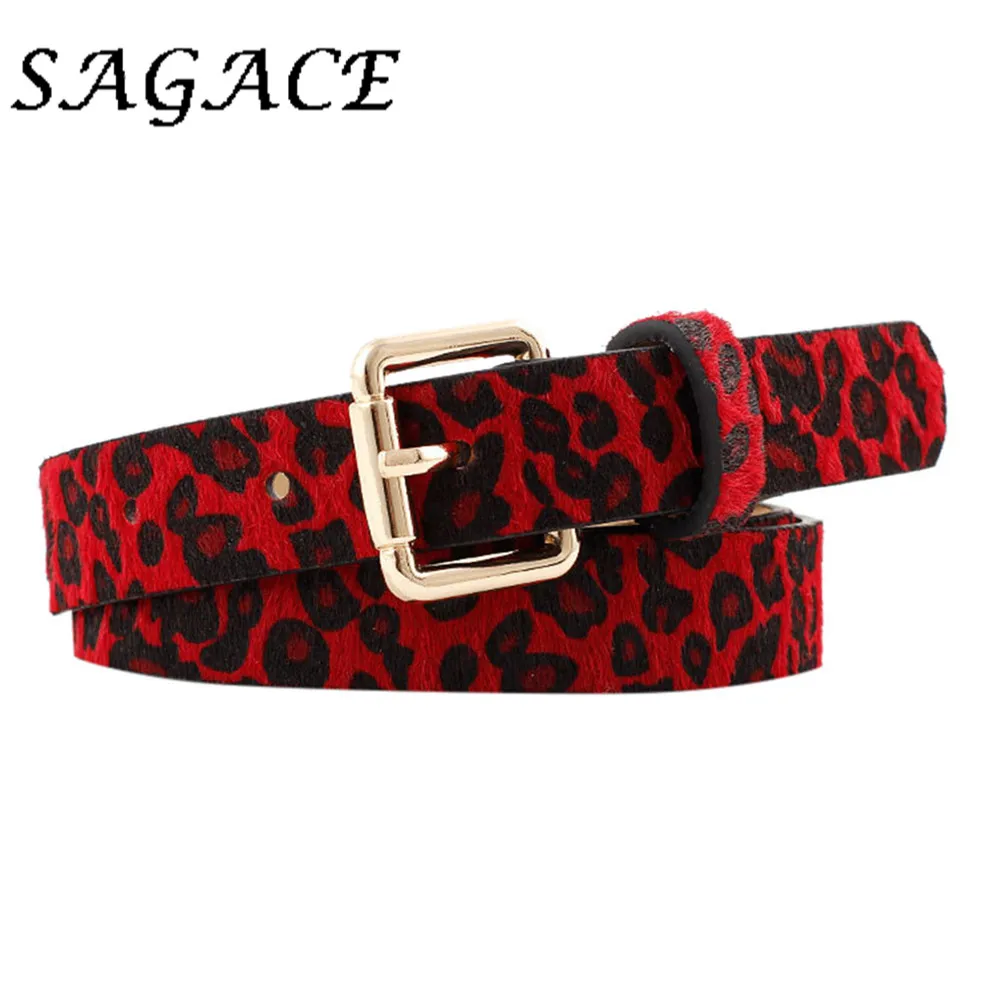 SAGACE Blets для женщин Leopard ремень для джинсов леди Винтаж повседневное модный пояс Лето дамы талии двойной пряжкой