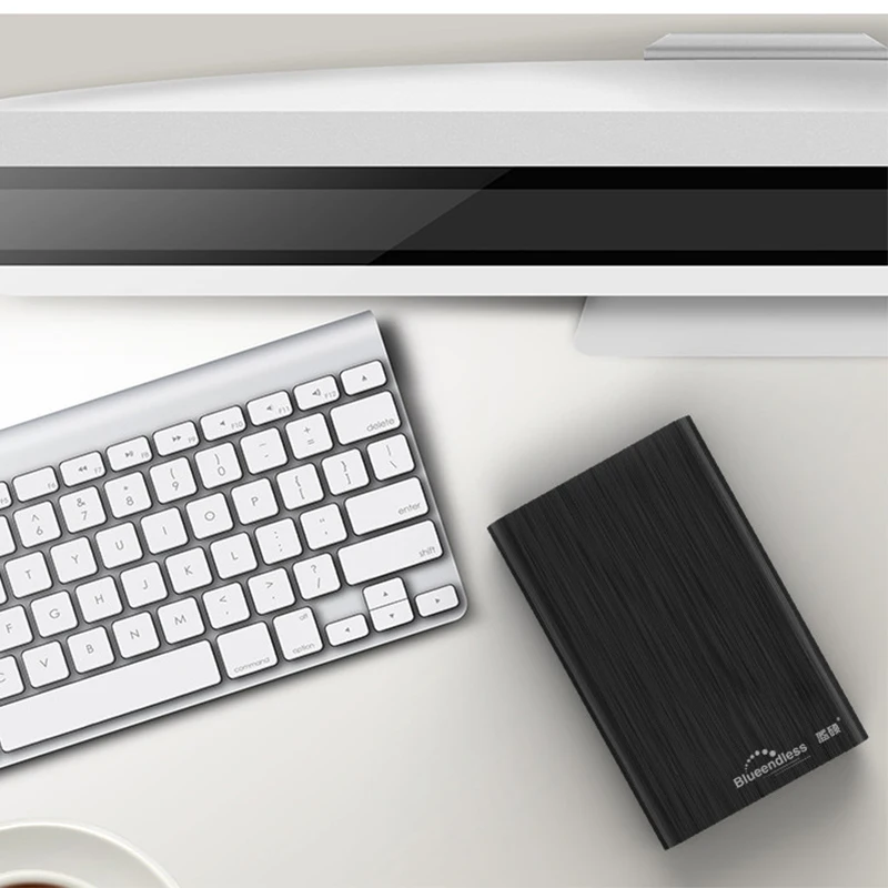  Fundas de disco duro USB 30 de alta velocidad HDD móvil 25 pulgadas Disco Duro negro de aluminio ca