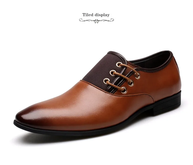Monstceler стиль Мужские кожаные туфли для мужские оксфорды обувь, деловая, официальная Мужские модельные туфли мужские свадебные туфли с острым носком