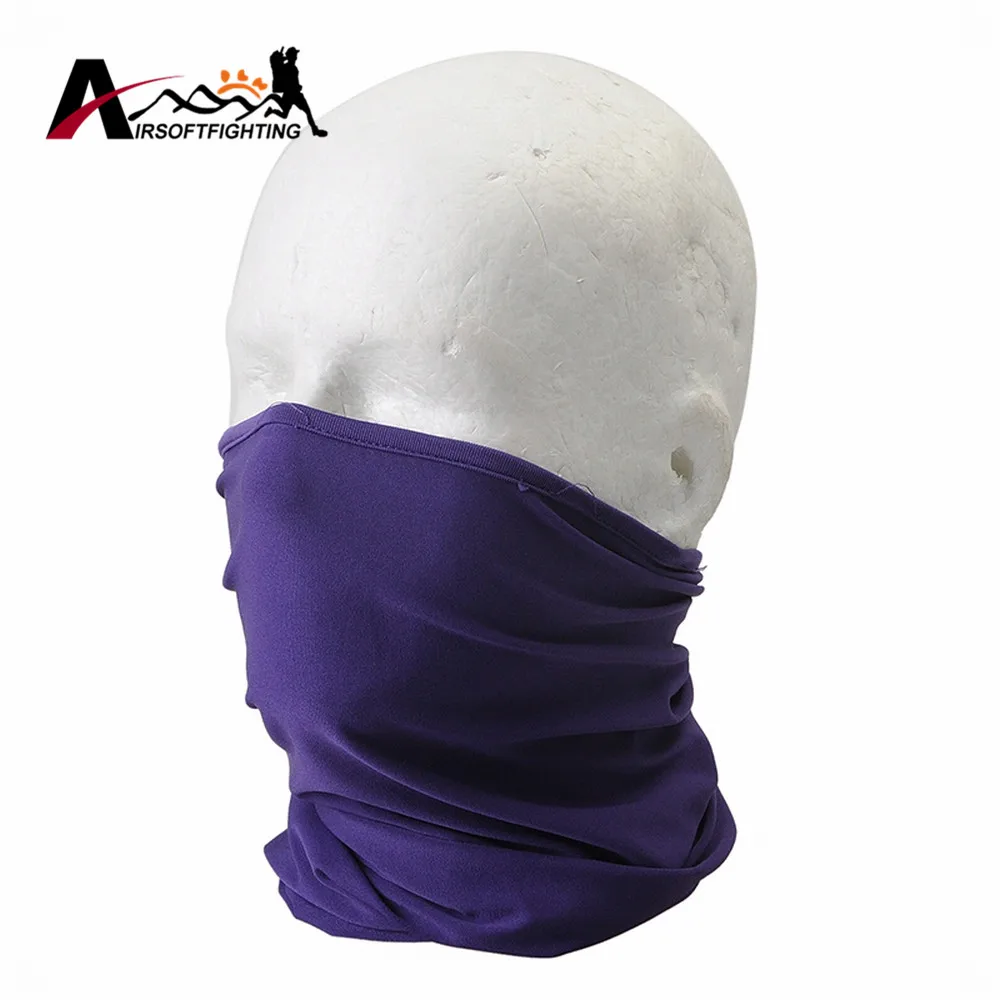 Quick Dry Elastic Lycra Cycling Headband Half Face Mask Bike Bicycle Breathable Balaclava Hunting Hiking Warm Neck Hood Cover