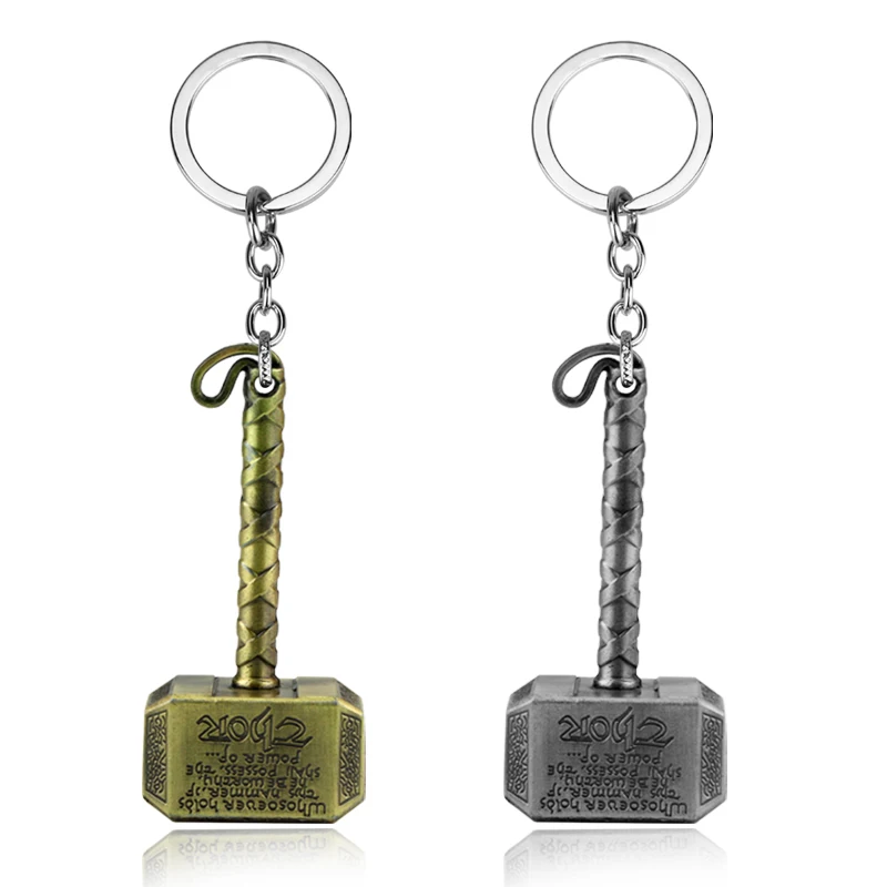 

The Avengers 4 Thor's Hammer Mjolnir Bottle Opener Keychain Keyring Iron Man Mask Infinity Gloves Key Chain for Men Jewelry