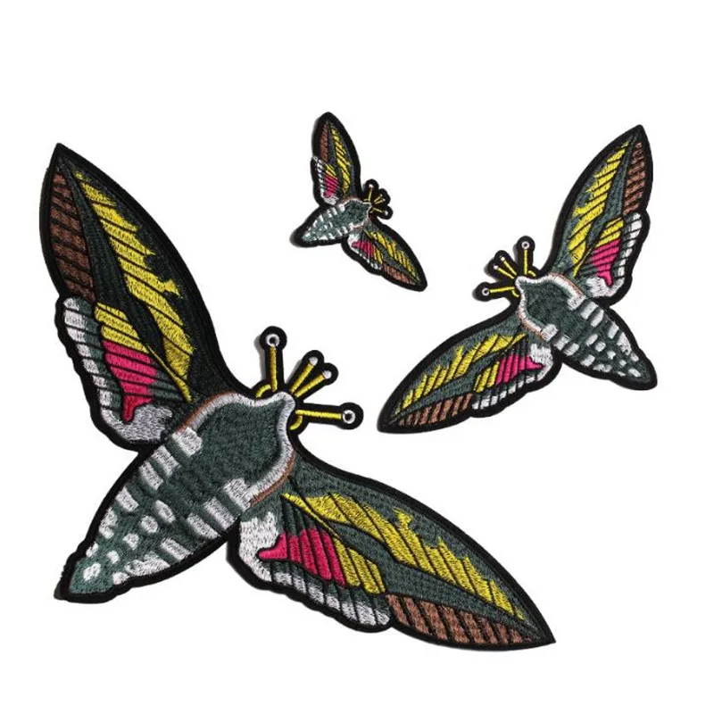 

Free shipping clothes 338mm punk biker patch Bee Iron on patches for clothing deal with it embroidered badge new year gifts