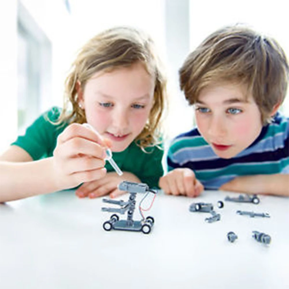 

Mini DIY Assembly Salt Water Powered Robot Kit Child Kids Science Education Toy Gifts