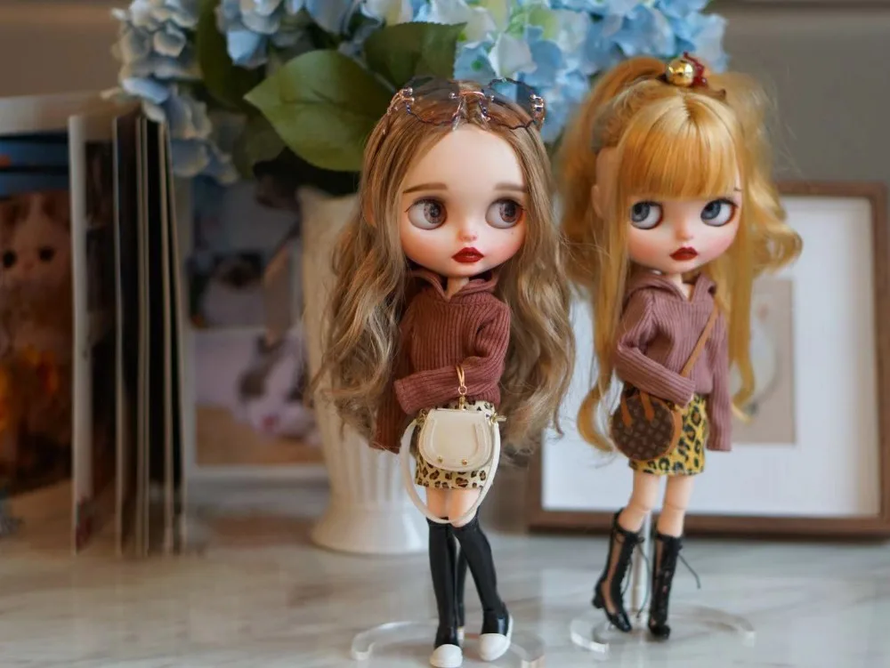 Blyth кукольный свитер толстовки шерстяное пальто 3 цвета доступны для Azone Licca Blyth OB24 Куклы Аксессуары для кукольной одежды